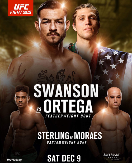 페더급 랭킹 4위의 컵 스완슨 오는 10일 ‘UFC 파이트 나이트 123’ 메인이벤트에서 랭킹 6위의 신흥 강호 브라이언 오르테가를 만난다. ⓒ SPOTV NOW
