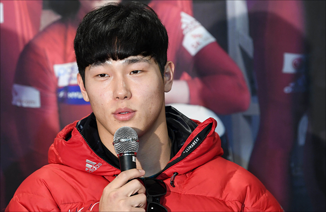 스켈레톤의 윤성빈. ⓒ 2018평창사진공동취재단