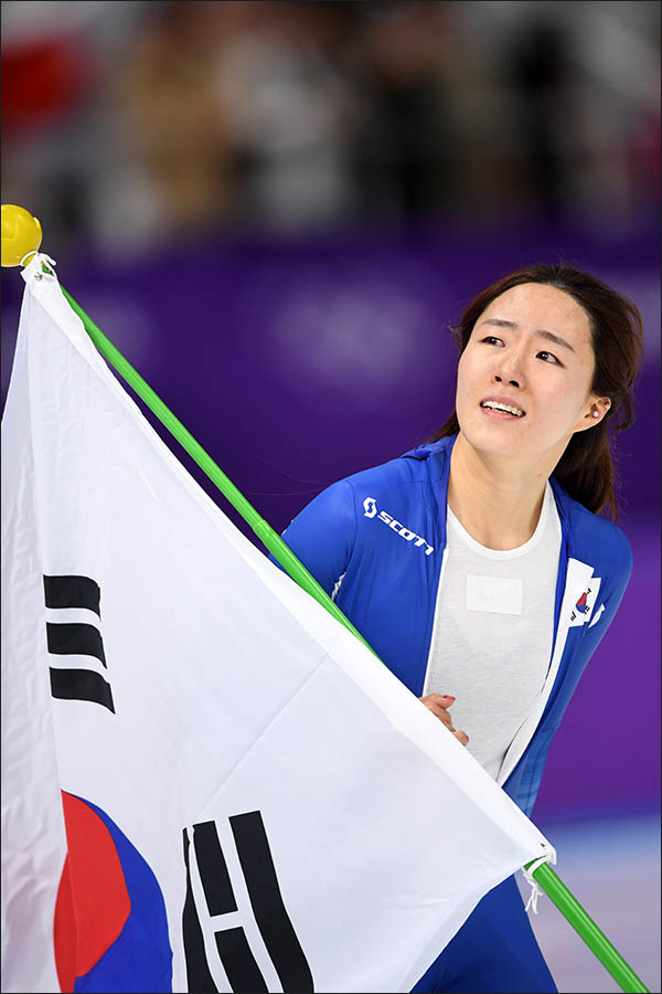 이상화는 올림픽에서 금2, 은1 획득의 업적을 세웠다. ⓒ 2018평창사진공동취재단