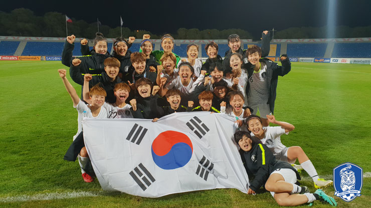 2회 연속 월드컵 본선 진출에 성공한 여자 축구 대표팀. ⓒ 대한축구협회