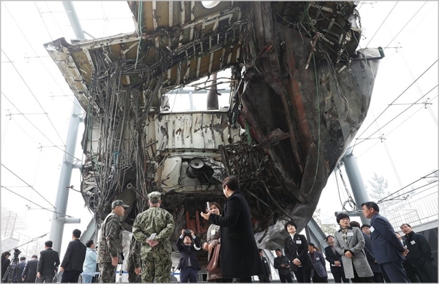 지난달 26일 오전 경기도 평택시 해군 제2함대사령부에서 열린