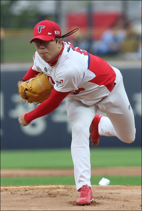 KBO 최장 이닝 무사구를 기록 중인 양현종. ⓒ 연합뉴스
