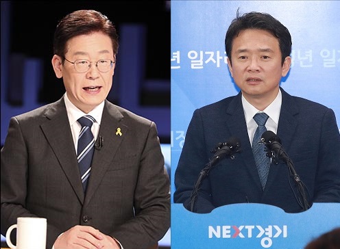 이재명 더불어민주당 경기지사 후보와 자유한국당 소속 남경필 경기지사 ⓒ데일리안