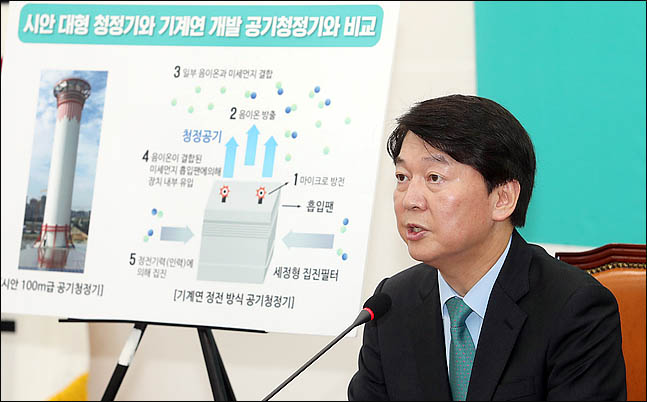 안철수 바른미래당 서울시장 후보가 17일 오후 국회에서 미세먼지, 재해재난, 여성범죄와 관련한 공약을 발표하고 있다.(자료사진)ⓒ데일리안 박항구 기자