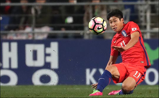 우측무릎 내측부 인대 파열로 러시아 월드컵에 가지 못하는 이근호. ⓒ 데일리안 박항구 기자