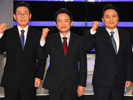 6.13 지방선거에서 경기도지사 후보로 나선 더불어민주당 이재명(왼쪽부터), 자유한국당 남경필, 바른미래당 김영환 후보(자료사진)ⓒ사진공동취재단
