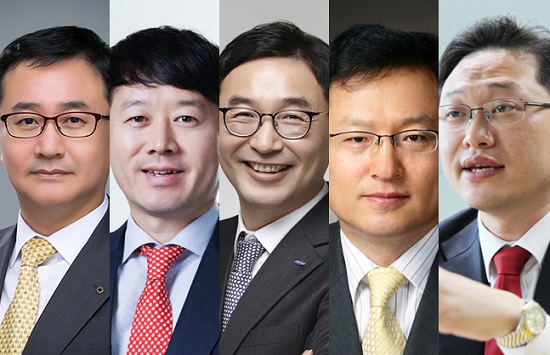 국내 증권사 리서치헤드들은 미·중 무역갈등에서 촉발되는 불확실성에도 불구하고 남북 경협 기대감과 두터워지는 기업 실적모멘텀에 힘입어 시장이 빠르게 반등을 모색할 것이라는 전망을 내놨다.(사진 왼쪽부터)구용욱 미래에셋대우 리서치센터장, 윤희도 한국투자증권 리서치센터장, 신동석 삼성증권 리서치센터장, 양기인 신한금융투자 리서치센터장, 이경수 메리츠종금증권 리서치센터장. ⓒ각사