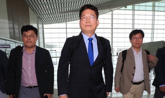 대통령 직속 북방경제협력위원회 송영길 위원장을 단장으로 하는 방북단이 북한 나선 지역을 방문한 가운데, 경제협력이나 관련 사업과 본격적으로 관련된 사안은 아니라는 게 정부 설명이다.(자료사진) ⓒ연합뉴스