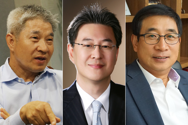 (사진 왼쪽부터) 강방천 에셋플러스자산운용 회장, 이채원 한국밸류자산운용 대표, 허남권 신영자산운용 대표. ⓒ데일리안