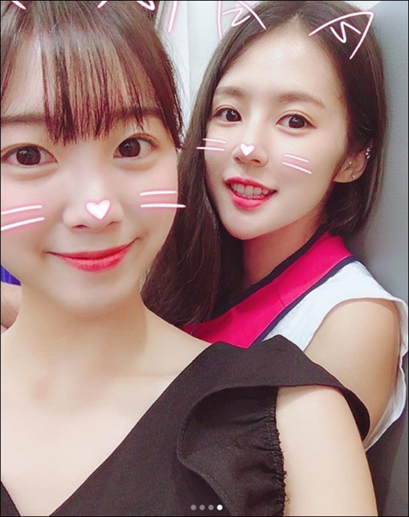 박기량과 안지현 셀카. 박기량 인스타그램 캡처.