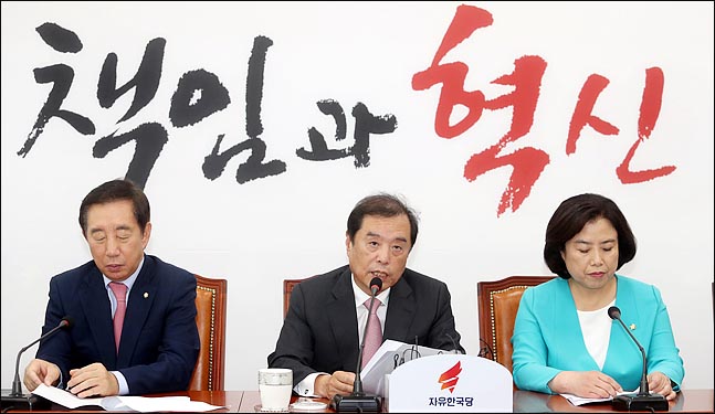 김병준 자유한국당 비상대책위원장이 지난 12일 오후 국회에서 열린 부동산 대책 관련 긴급 기자간담회에서 발언하고 있다. (자료사진) ⓒ데일리안 박항구 기자
